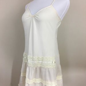 cream colored sundress